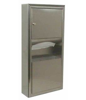 Paper Towel Dispenser-Trash Receptacle